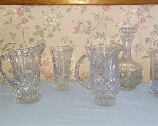 Crystal pitchers & decanters