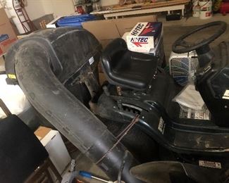 Attachment to riding mower
