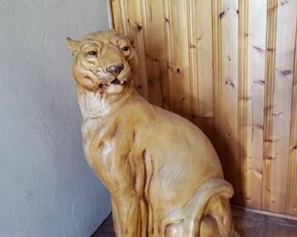 31 Inch Tall Female Lion Statue