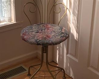 Brass Vanity Chair Stool