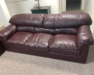 Leather Sofa (2 of these) - for sale but NOT included in auction, please contact Loyal Helper Group with serious inquiries.  $300 each.