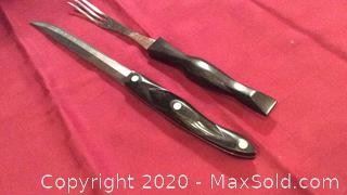 CUTCO knife fork carving set