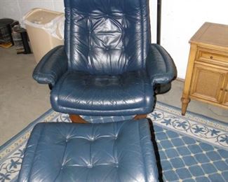 Ekornes chair with ottoman