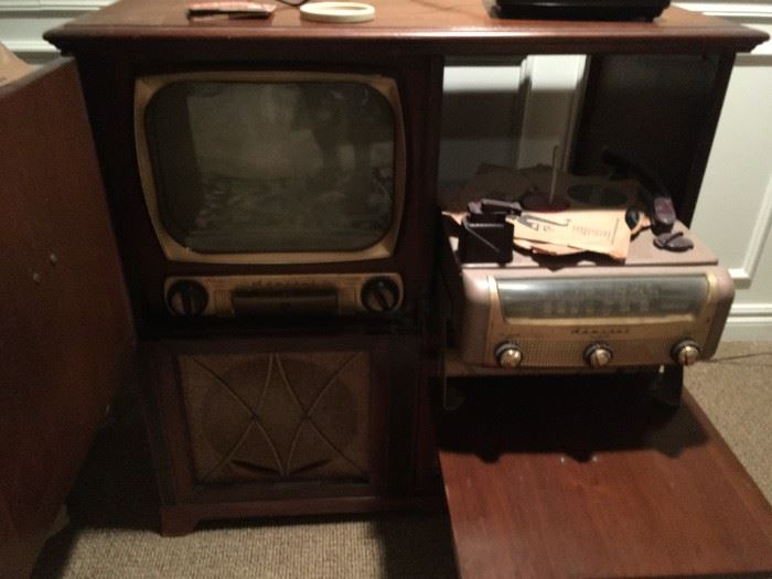 . . . what a find!  -- an early TV/stereo combo!