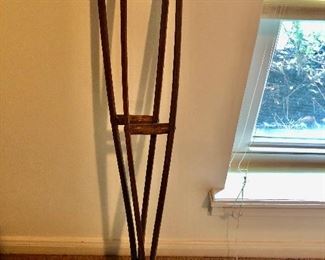 Vintage wooden crutches