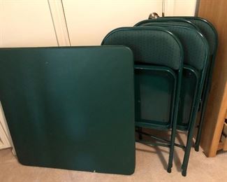 Card table/4 chairs
