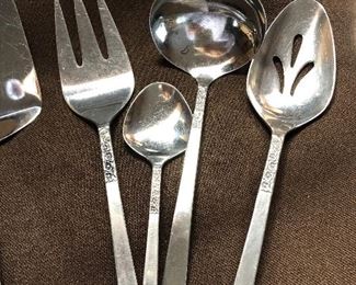 Set of Rodgers stainless serving