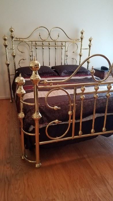 Queen size Brass Bed