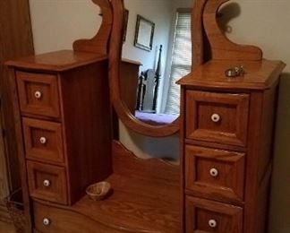 Unusual Oak Dresser