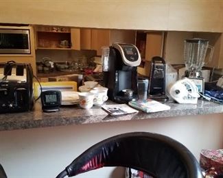 T Fal toaster,  Keurig coffee maker
