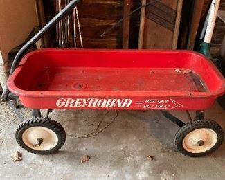 Greyhound Red Wagon