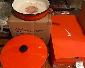 Enamelware Pans - Orange