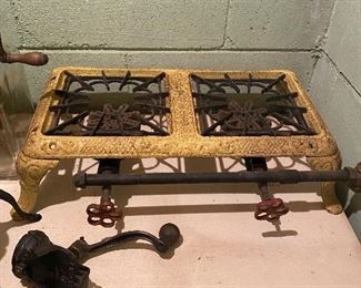 Yellow Cast Iron Stove