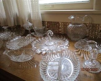 Fostoria Colony serving glassware