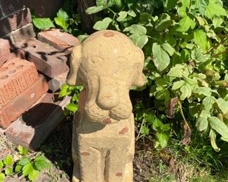 Stone Dog Yard Art