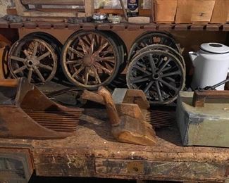 Antique Carriage Wheels