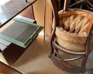 Antique Chairs with Spring Cushions