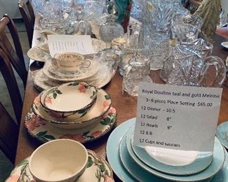 Francescan China with Accessories   Desert Rose over 65 pieces reduced to $250 for all 