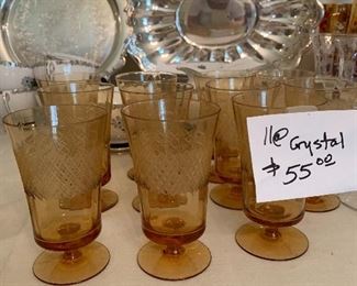Half off now 27.50 for all 11 amber goblets