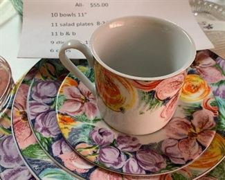   Only $30 for all items listed  with  this China  over 40 pieces