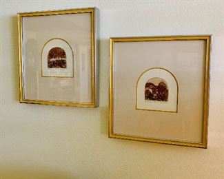 Signed vintage prints.