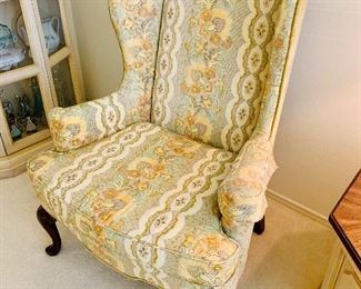 Woodmark Originals Queen Anne style winged back chair set.