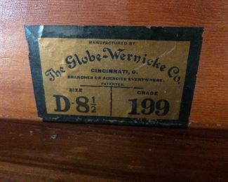 Antique Globe Wernicke 4 Stack Barrister Case