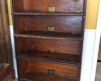 Antique Globe Wernicke 4 Stack Barrister Bookcase. This piece sat in there the Lubbock Courthouse for decades.