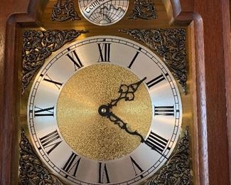 close up of grandfather clock