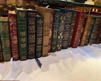 great leather gold guilded bound books