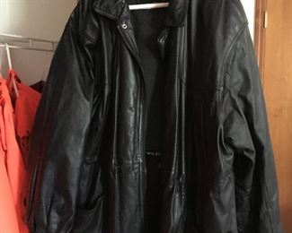 Wilson black leather jacket. Size XL