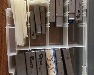 We have about 100 cutters for a tool and die machinist to use. Mostly 1/2” and smaller diameter.