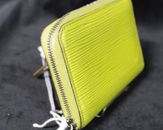 Louis Vuitton Yellow Epi Zippy Wallet