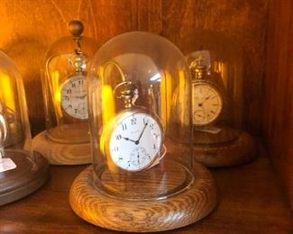 Vintage pocket watches and domes - all are gold filled 