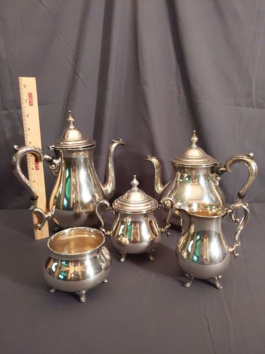 Vintage Sterling Silver 5Piece Tea  Coffee Set