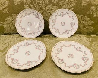 ITEM 71: Vintage Z.S. & Co. Bavaria Small Floral Decorated Scalloped Plates