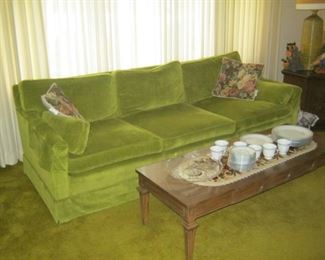 Beautiful lime green retro sofa