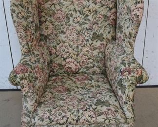 Lot #5 - Early Upholstered Arm Commode Chair 31" x 43" x 30"