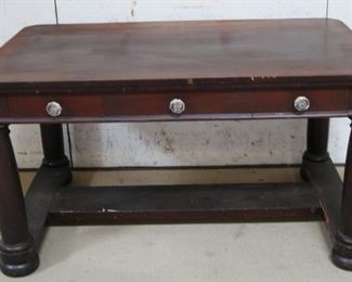 Lot #67 - Early Empire 3-Drawer Library Table 54" x 34" x 29"