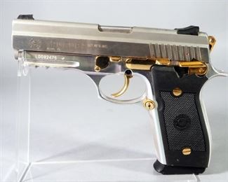 Forjas Taurus S.A. PT/38S .38 Super Auto Pistol SN# LD082476, With Gold Accents