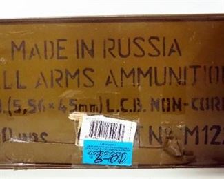 .223 REM Ammo, Approx 500 Rds, In Sealed Metal Can, Local Pickup Only