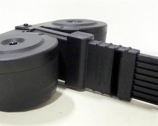 KCI AR-15 100 Round Twin Drum Mag With Speed Loader And Manual, In Case