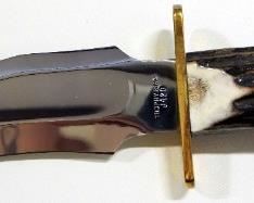 Trophy Stag Premium Cutlery Bowie Knife J420 TS-103, 7.5" Blade, With Leather Sheath