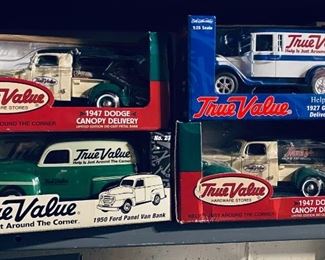 10 True Value, Sentry, and More Die Cast Collectables