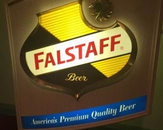Beer Sign Lighted Rotating