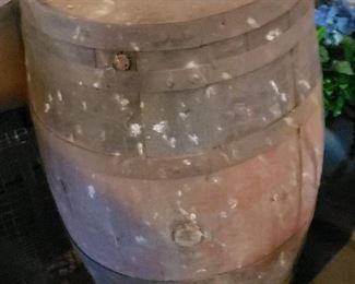 Vintage wine barrel