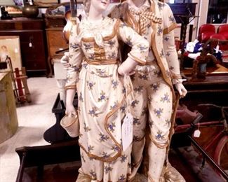 19th century French porcelain 21" 