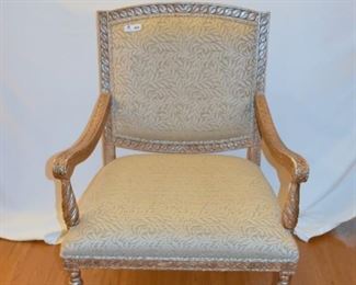49ITALIAN FRAMED CUSTOM UPOLSTERED OVERSIZED CHAIR