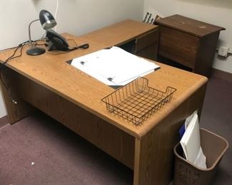 Desk with return