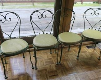 Vintage ice cream parlor chairs